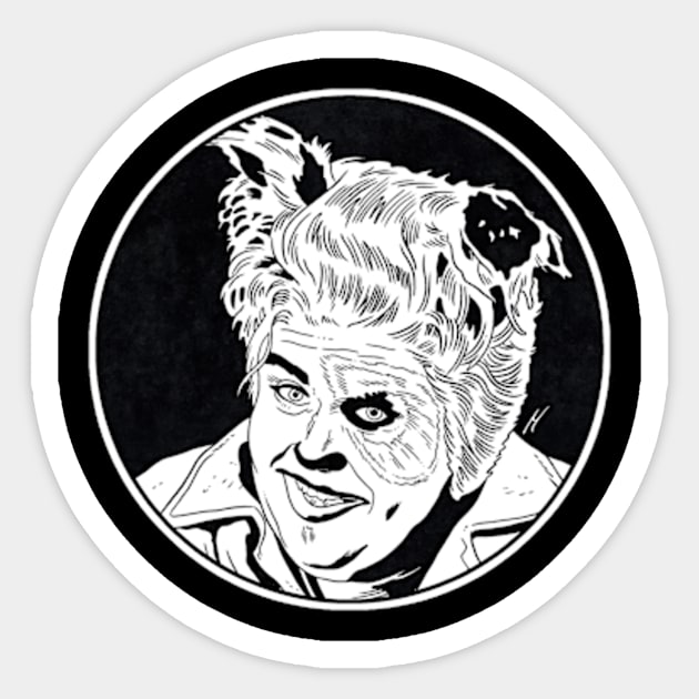 BARF - Spaceballs (Circle Black and White) Sticker by Famous Weirdos